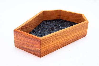 Canary Wood - Coffin Dice Tray