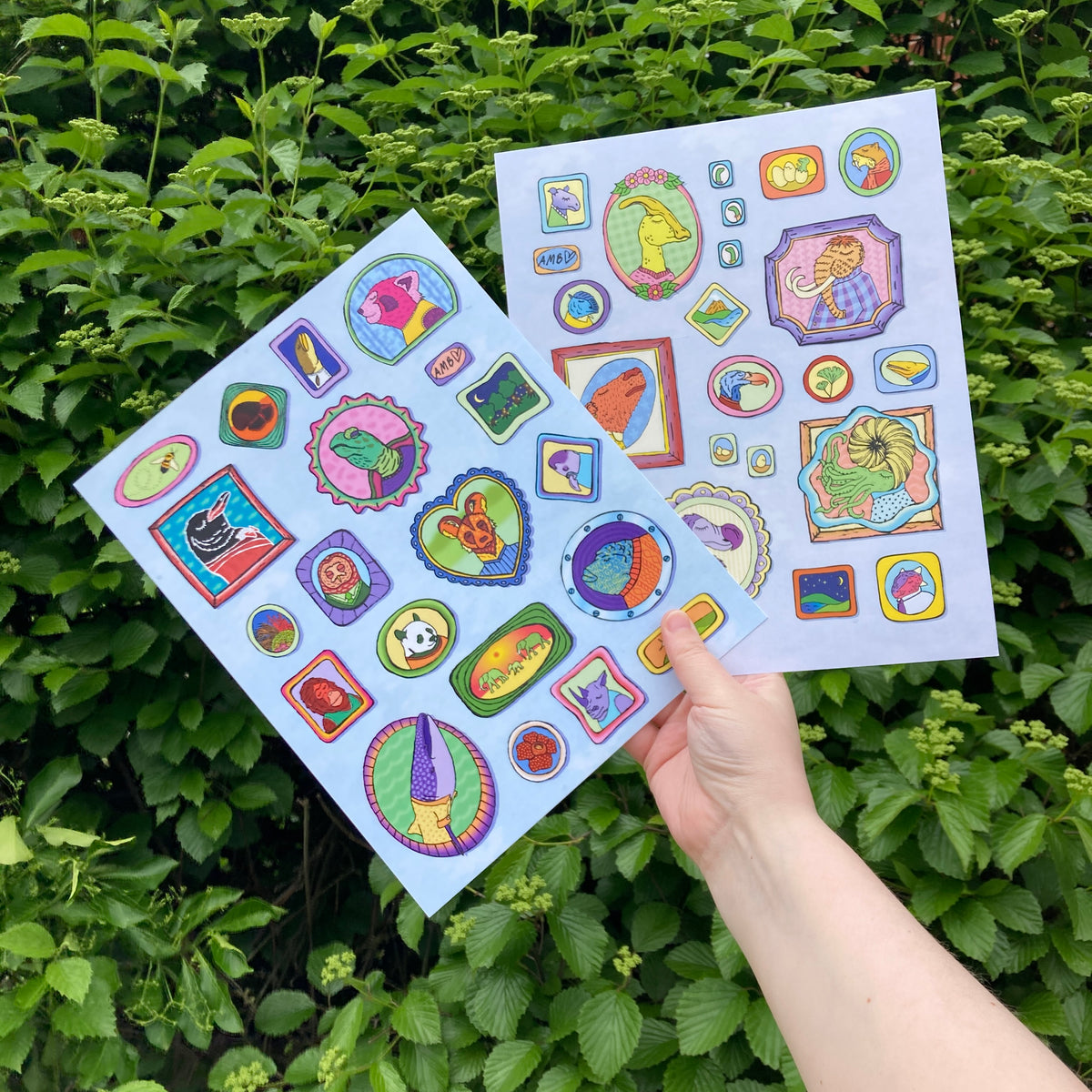 Distinguished Extinction / Endangered Dandies Print and Sticker Set