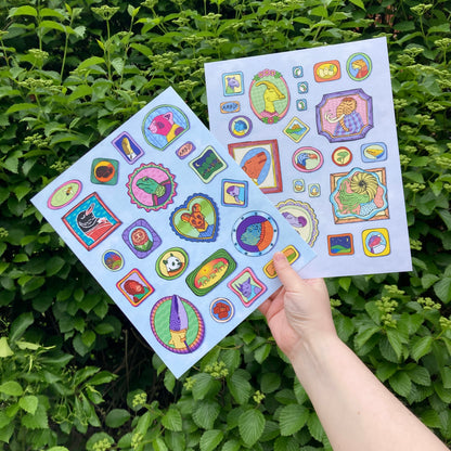 Distinguished Extinction / Endangered Dandies Print and Sticker Set