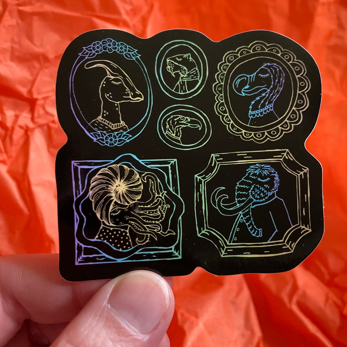 Distinguished Extinction / Endangered Dandies Print and Sticker Set