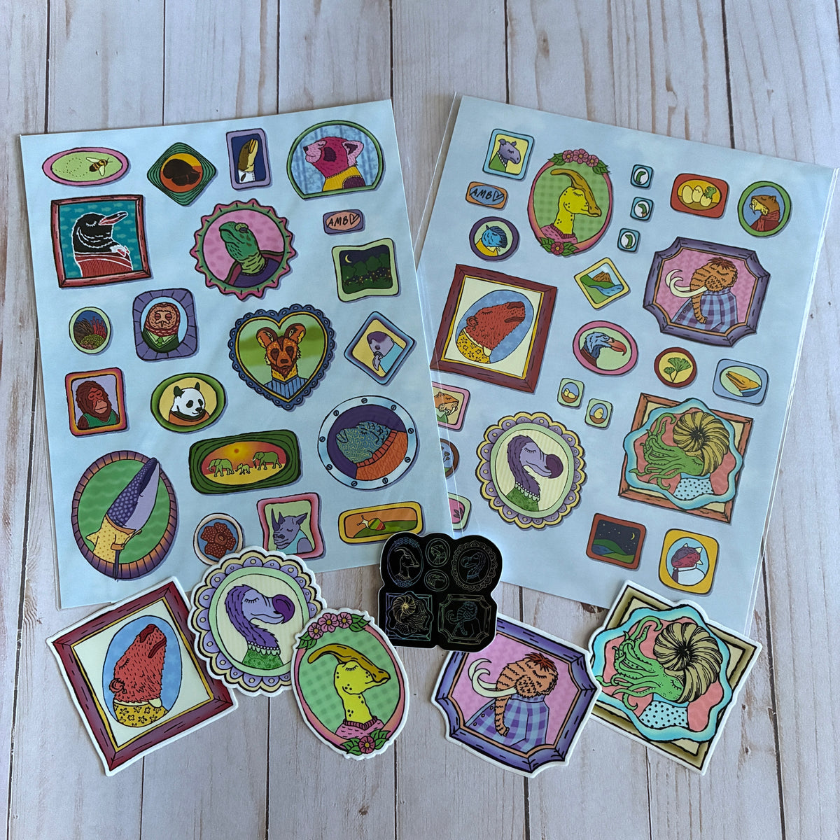Distinguished Extinction / Endangered Dandies Print and Sticker Set