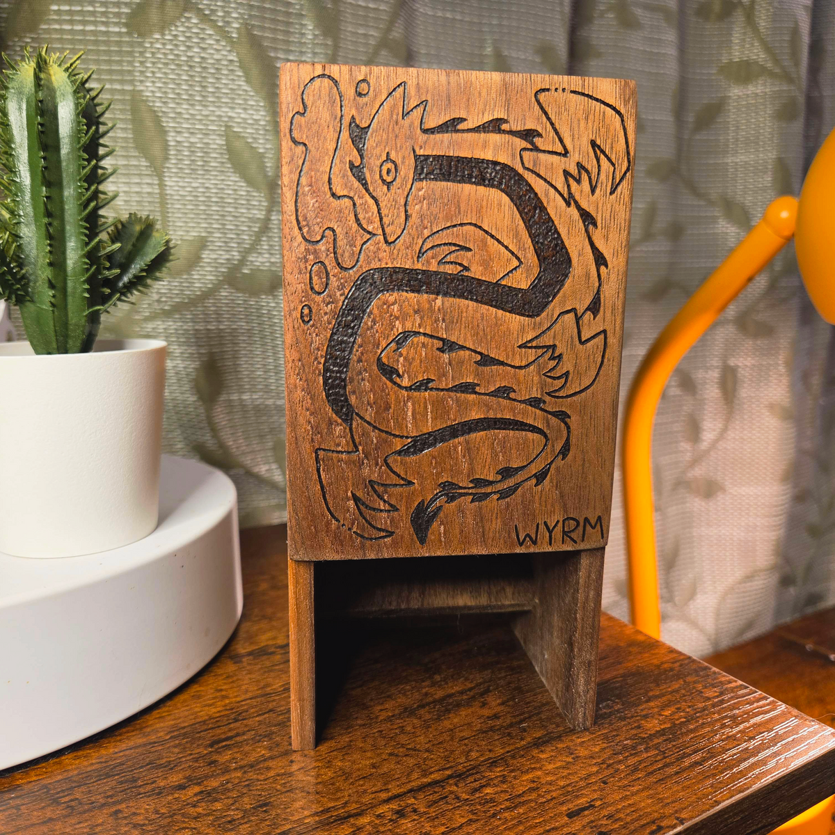 Custom Walnut Dragon Dice Tower
