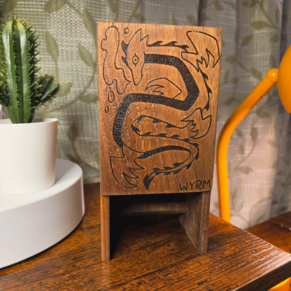 Custom Walnut Dragon Dice Tower