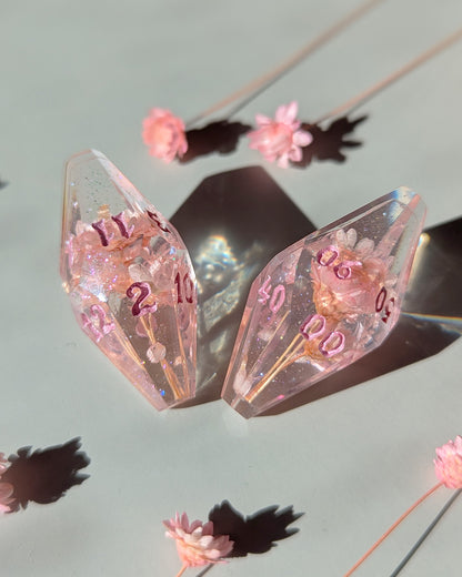 Eternal Bloom - 8-Piece Coffin Dice Set