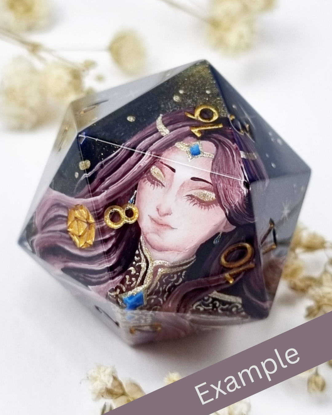 Custom Hand Painted D20