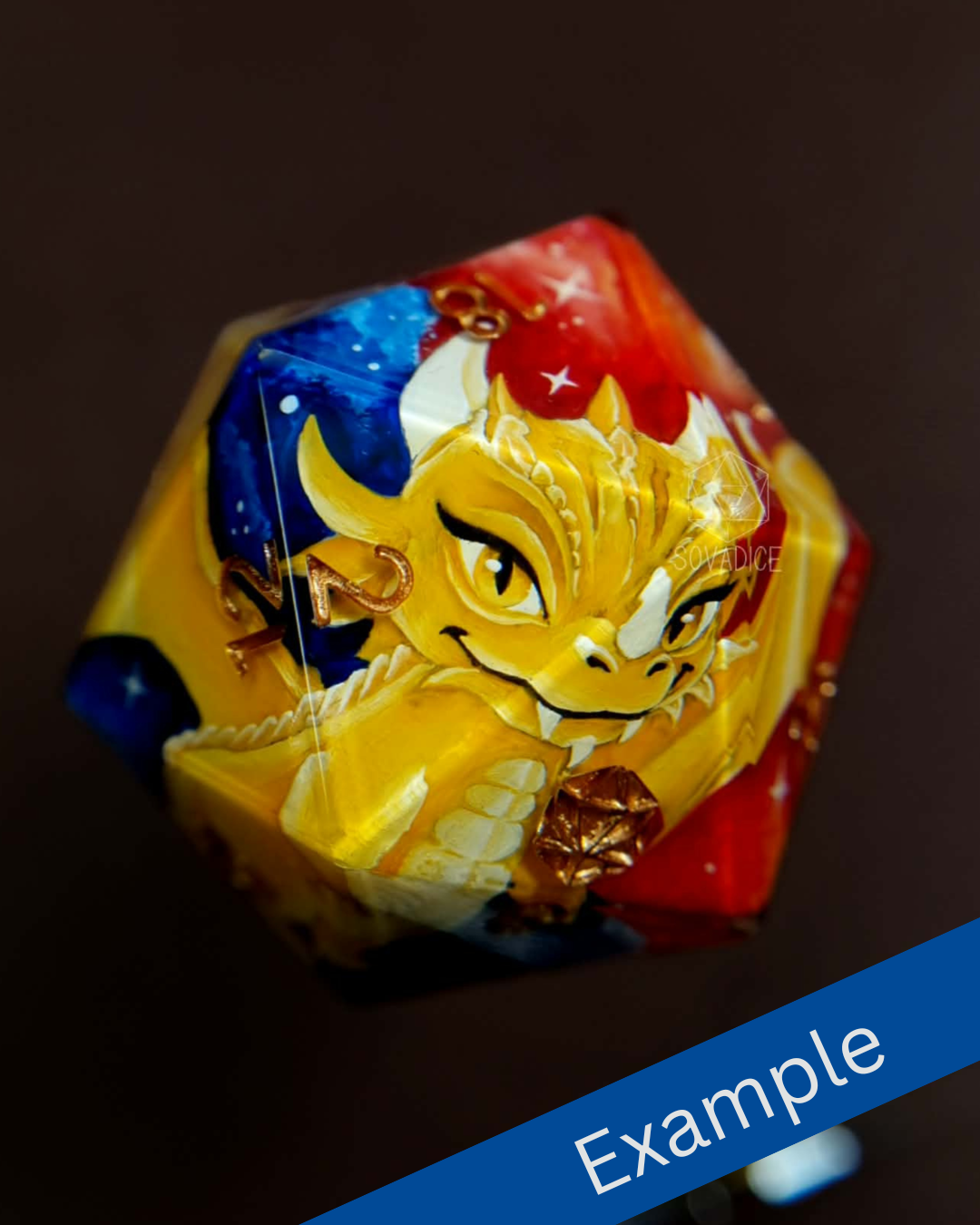 Custom Hand Painted D20