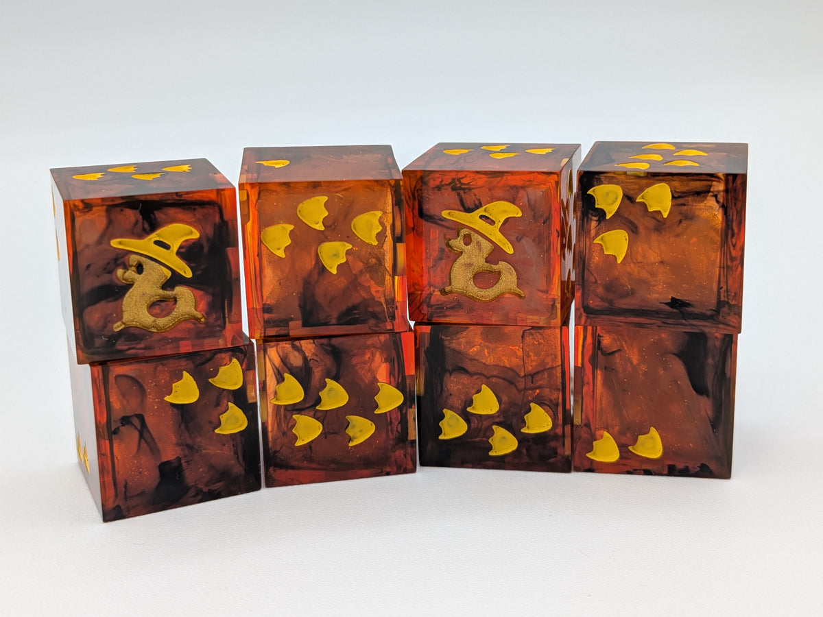 Flame Step - 8d6 Dice Set
