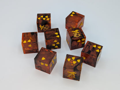 Flame Step - 8d6 Dice Set