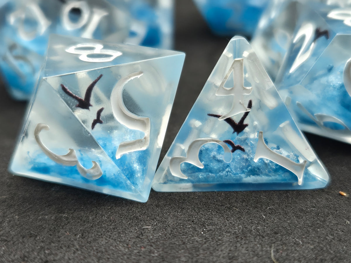 Fly On To Calmer Waters - 7-Piece Dice Set