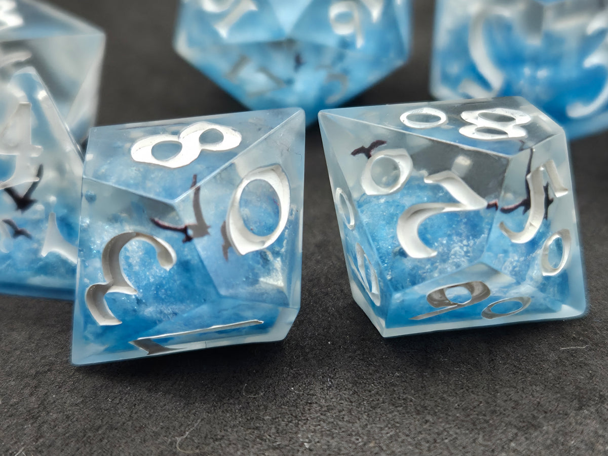 Fly On To Calmer Waters - 7-Piece Dice Set