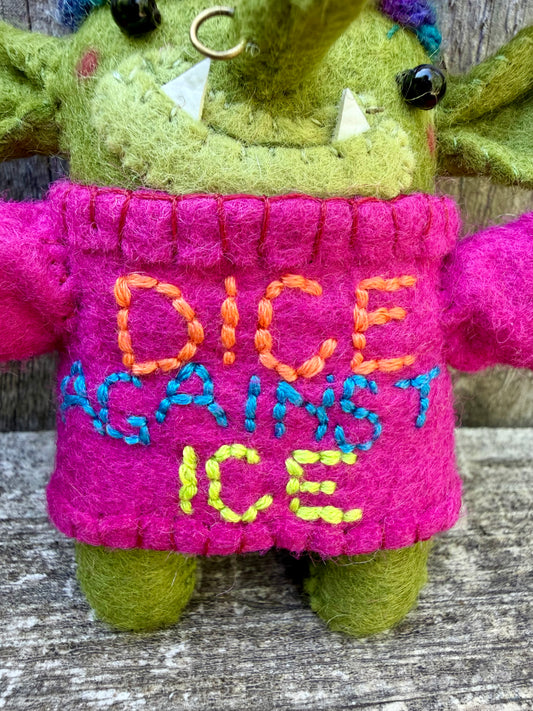 Goblin Activist Plush (Pink Jumper)