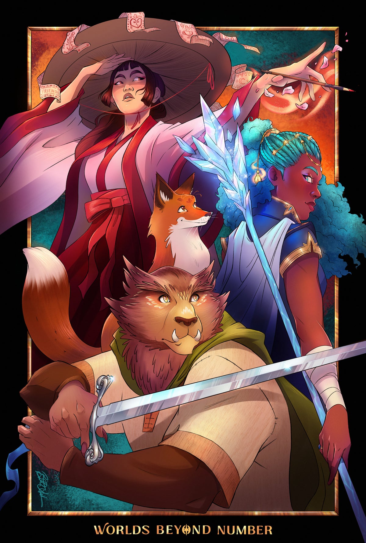 The Wizard, The Witch, and The Wild One Fanart Print