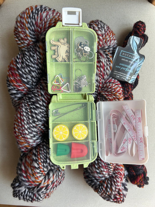 Handspun Yarn + Small Notions Box