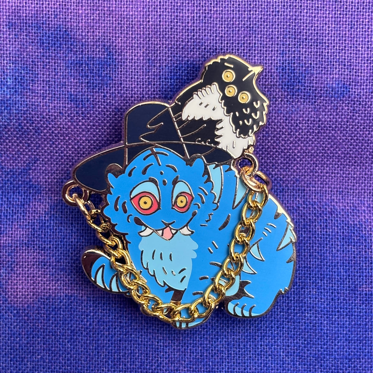Tiger and Magpie Pin