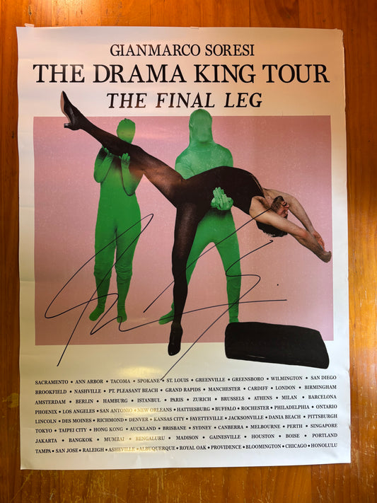 Signed The Drama King Tour Poster - Signed by Gianmarco Soresi