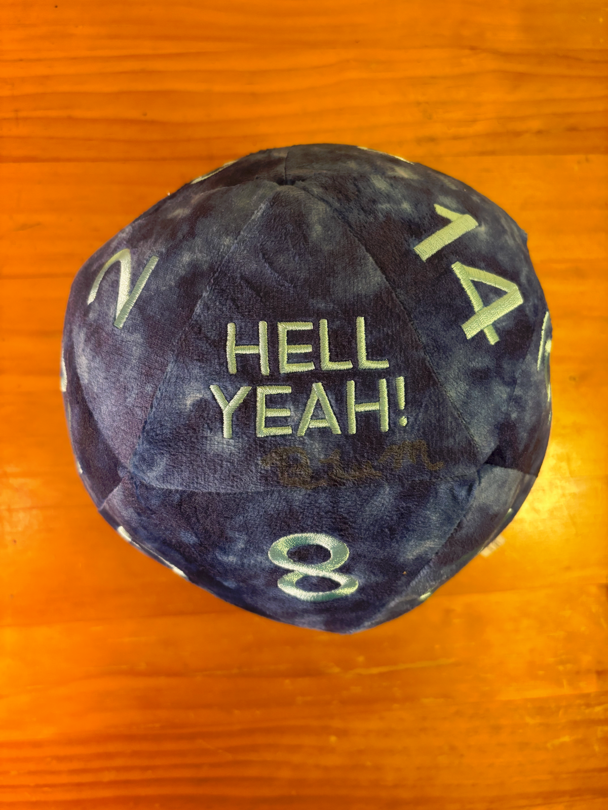 Emotional Support Dice Plush SIGNED by Brennan Lee Mulligan