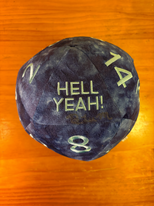 Emotional Support Dice Plush SIGNED by Brennan Lee Mulligan