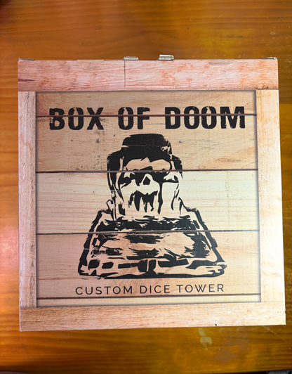 The Box of Doom Dice Tower SIGNED by Brennan Lee Mulligan