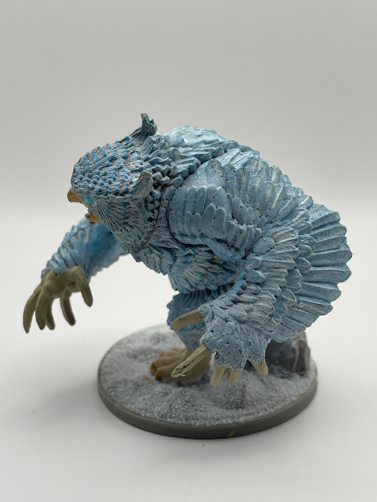 Snowy Owl Bear - Hand Painted Mini Figure