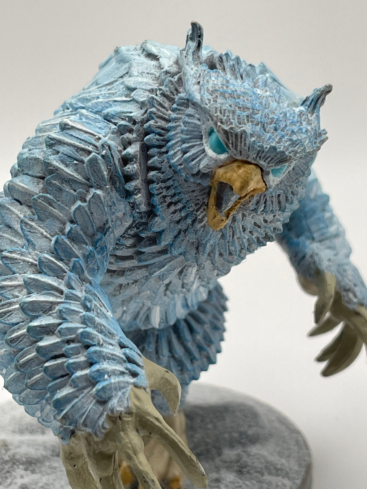 Snowy Owl Bear - Hand Painted Mini Figure