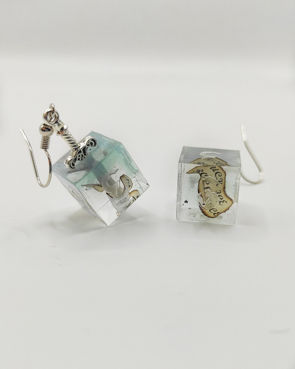 Fuck ICE Roll Dice - D6 earrings