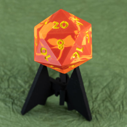 Ireball - 42mm Jesmonite Chonk D20