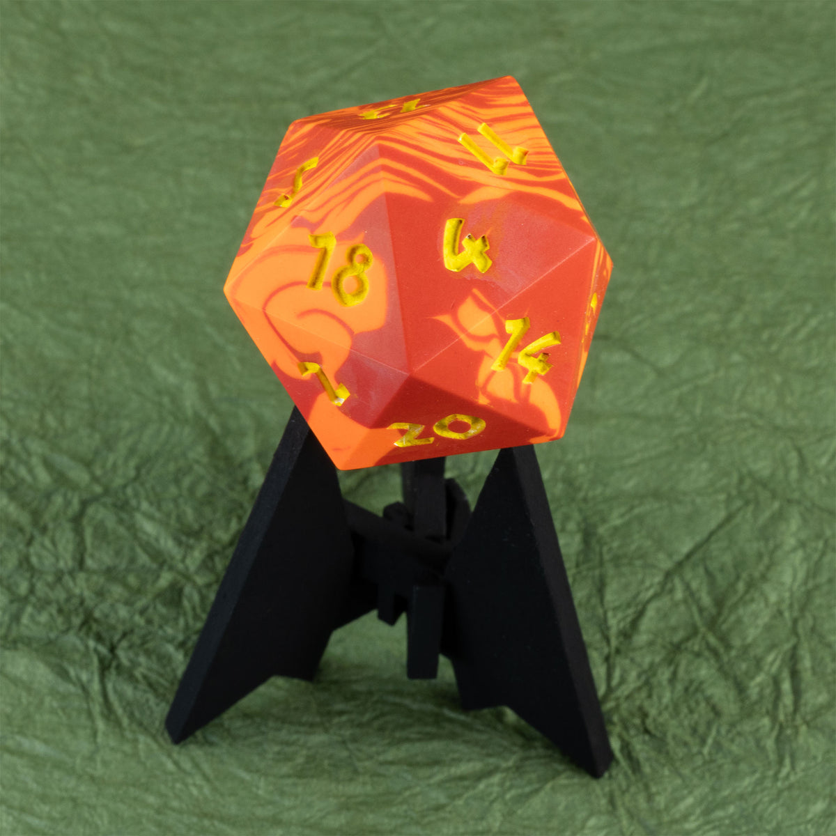 Ireball - 42mm Jesmonite Chonk D20