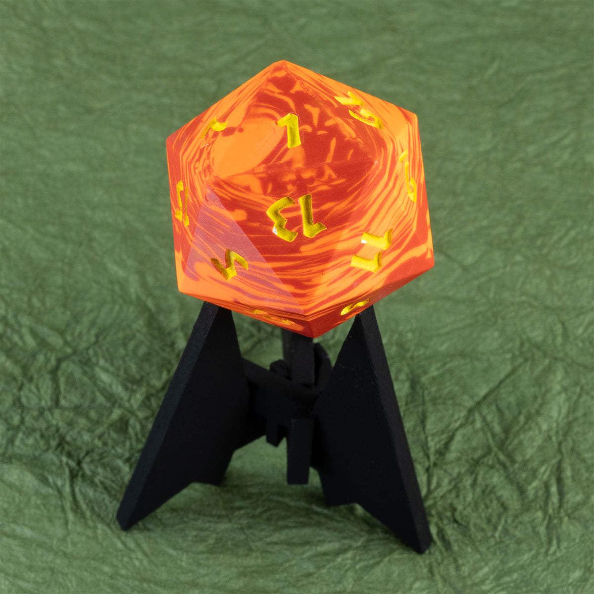 Ireball - 42mm Jesmonite Chonk D20