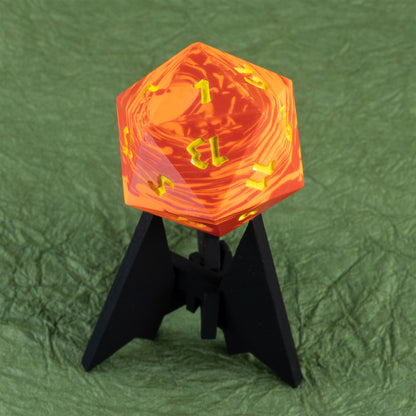 Ireball - 42mm Jesmonite Chonk D20
