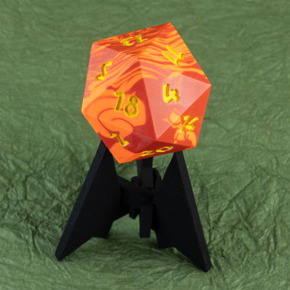Ireball - 42mm Jesmonite Chonk D20