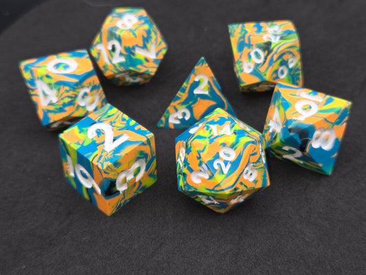 Neon Dreams - 7-Piece Dice Set