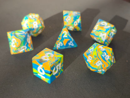 Neon Dreams - 7-Piece Dice Set