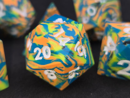 Neon Dreams - 7-Piece Dice Set