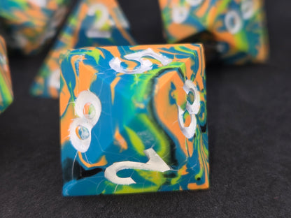 Neon Dreams - 7-Piece Dice Set