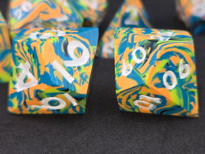 Neon Dreams - 7-Piece Dice Set