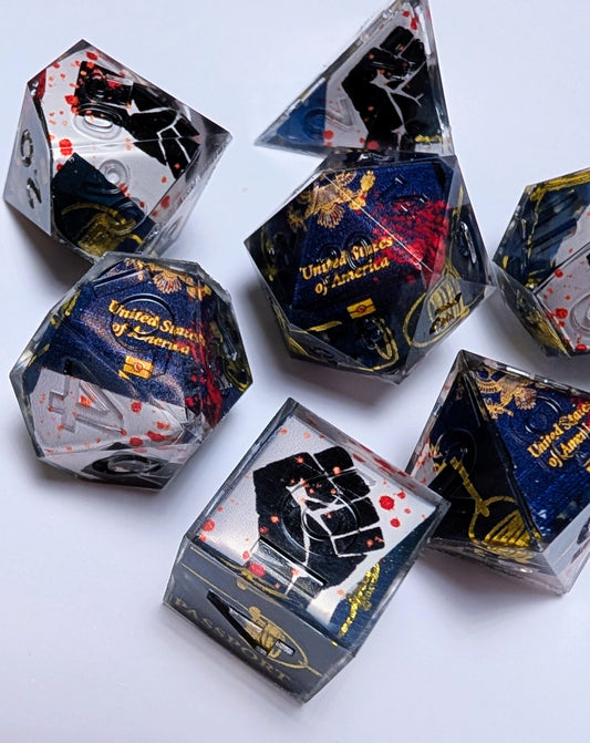 Resistance in Blood - 7-Piece Dice Set