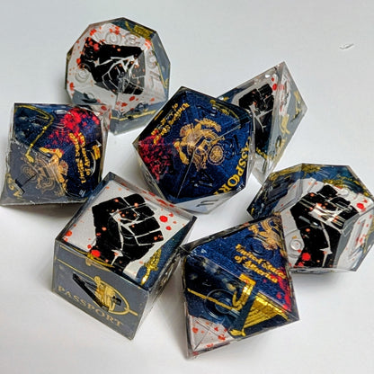 Resistance in Blood - 7-Piece Dice Set