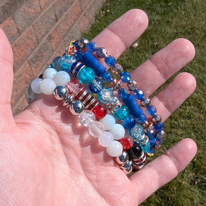 Crystal Bead Stretchy Bracelets