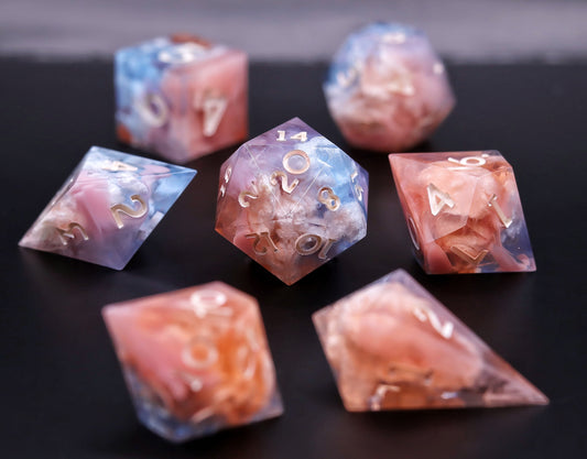 Pastel Sunrise - 7-Piece Dice Set