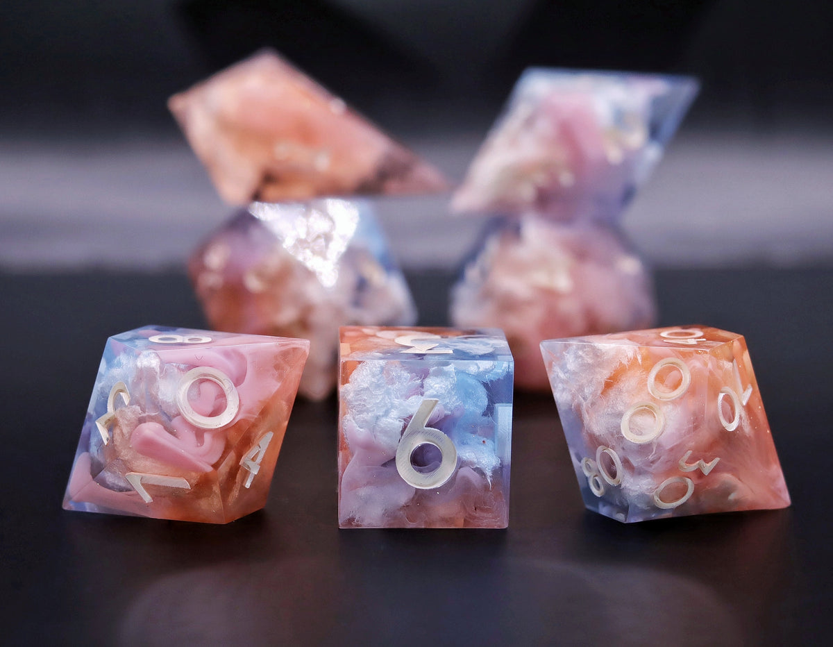 Pastel Sunrise - 7-Piece Dice Set