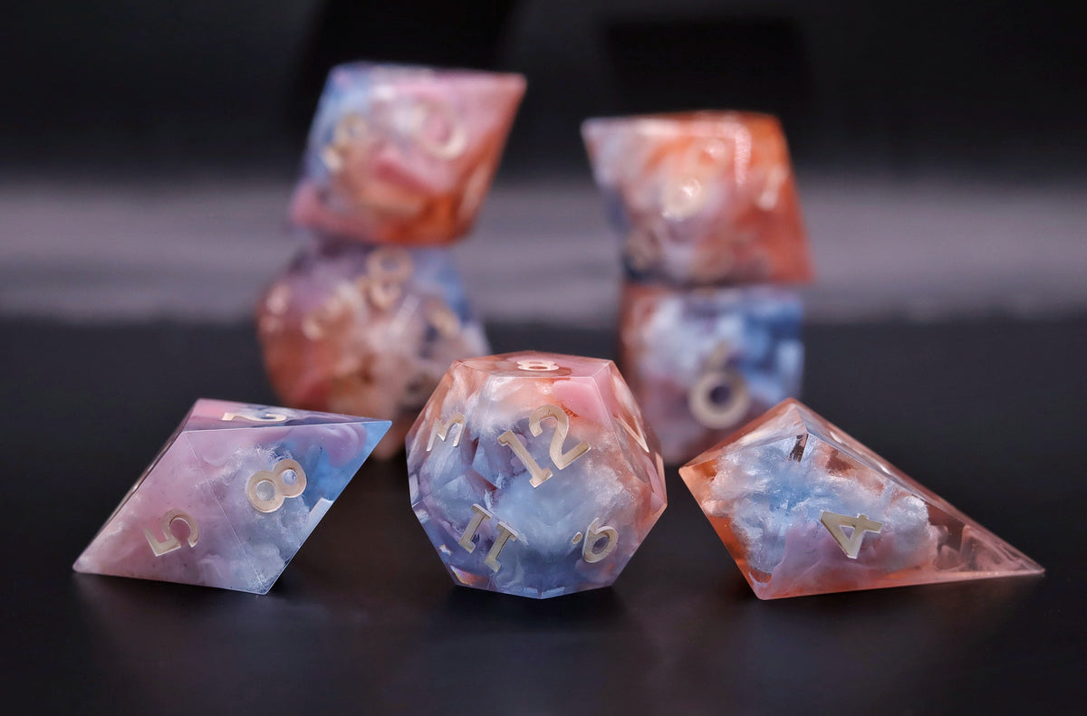 Pastel Sunrise - 7-Piece Dice Set