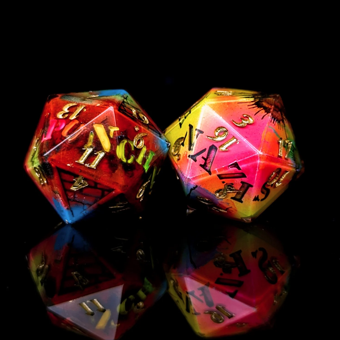 The Resistance - 8-Piece Dice Set + Display