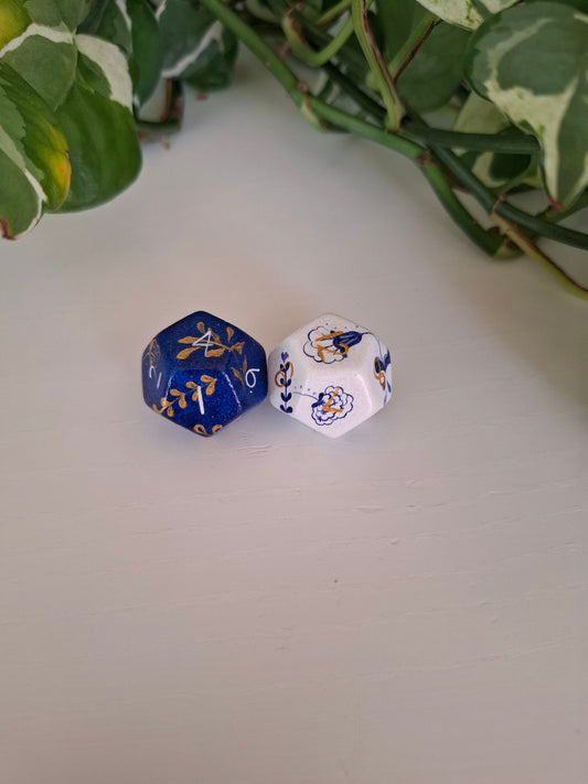 Porcelain Pair - Daggerheart 2D12 Duality Dice