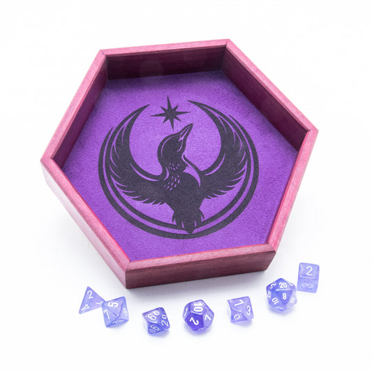 Purpleheart Rebel Loon Hex Rolling Tray