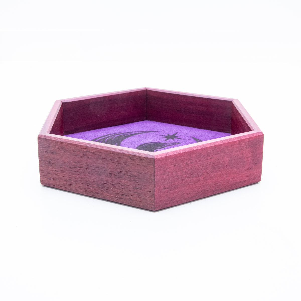 Purpleheart Rebel Loon Hex Rolling Tray