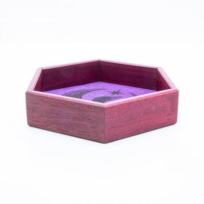 Purpleheart Rebel Loon Hex Rolling Tray