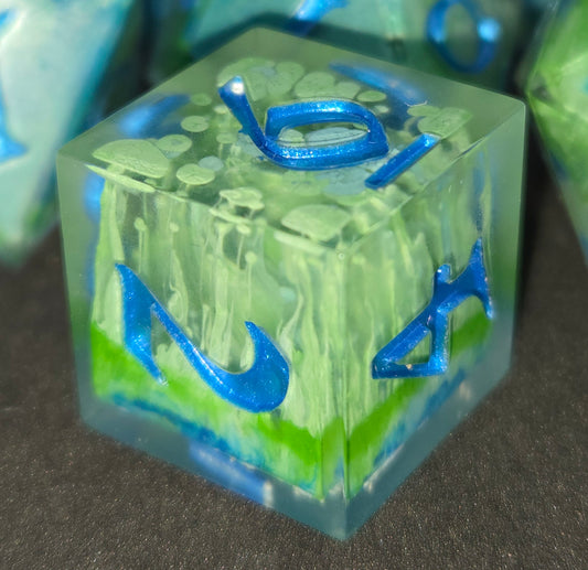 Reflections on a Pool - 7-Piece Dice Set