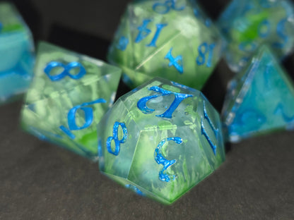 Reflections on a Pool - 7-Piece Dice Set
