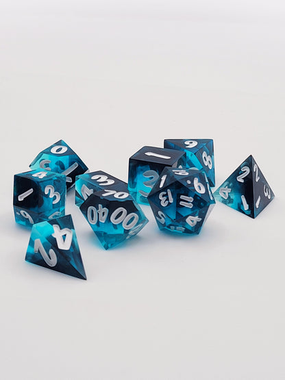 Shadowed Ice | 9-Piece Ombre Dice Set