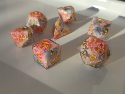Spring Time Dreaming - 7-Piece Dice Set